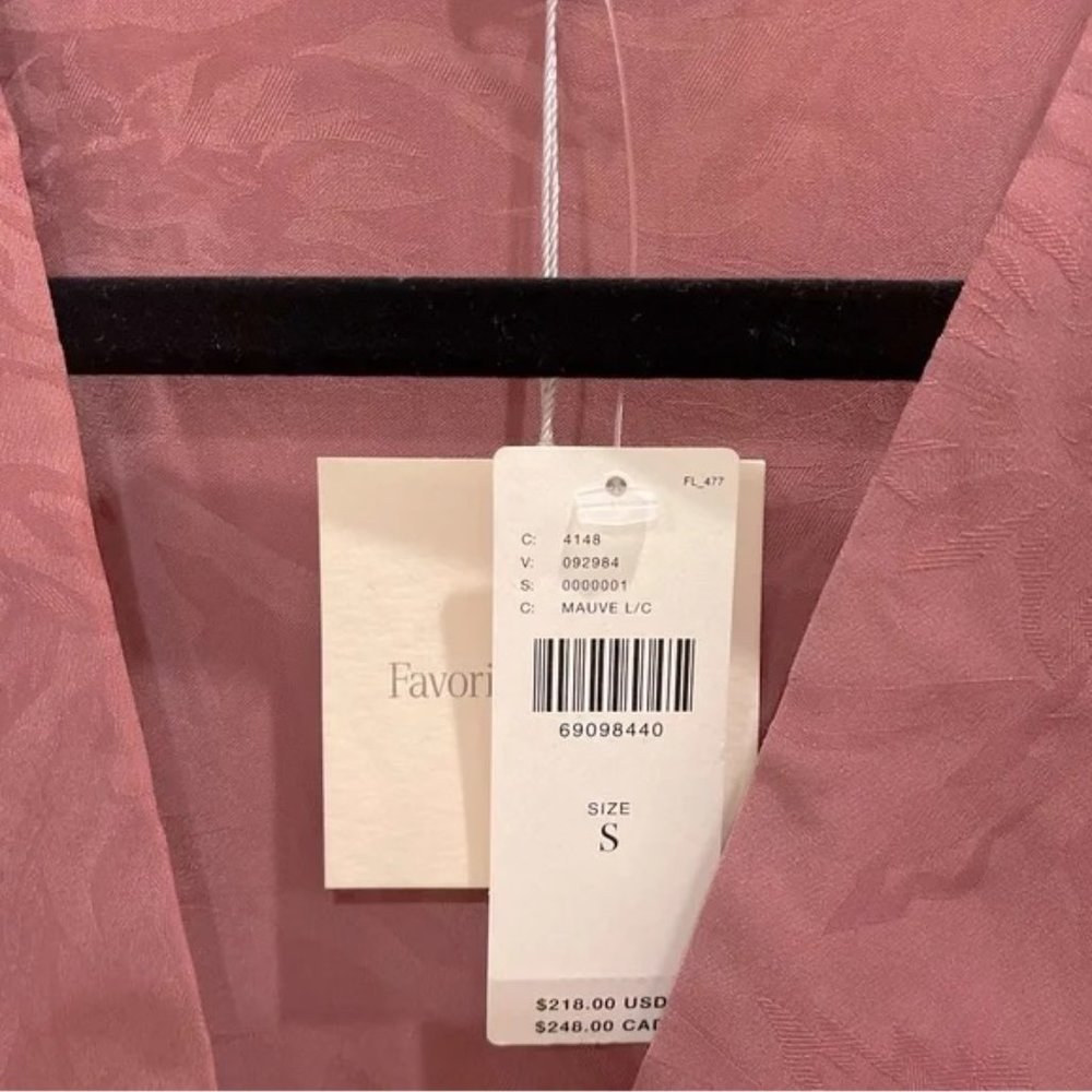 NWT Favorite Daughter The Date Blouse Bodysuit Color: Mauve Floral Size Small - Picture 3 of 4